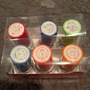 Line friends self- inking stamp set
